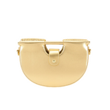 Gold Crescent Shaped Clutch Handbag