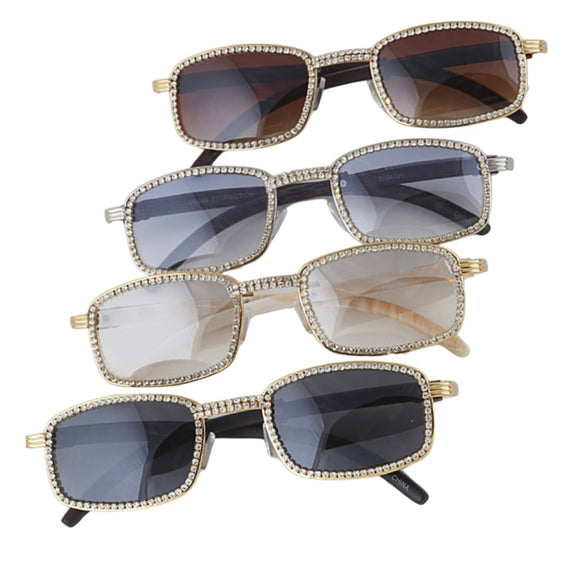 Sunglasses with Mini Rhinestones