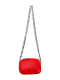 Coral Silver Chain Crossbody