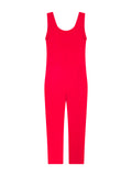 Red Tight Fitted Jumpsuit