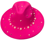 Fuchsia Pearl Fedora