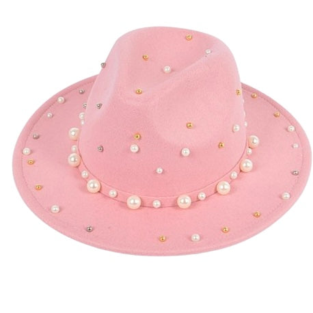 Pink Pearl Fedora