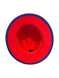 Royal Blue Red Bottom Hat