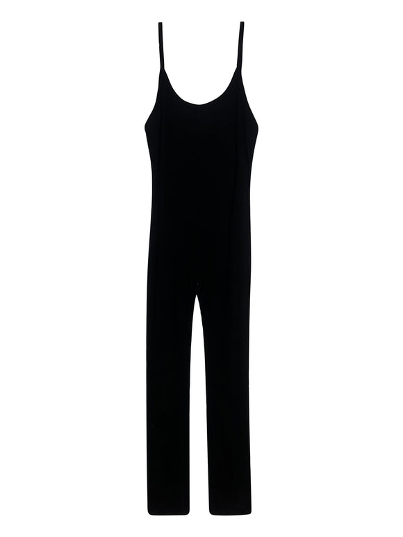 Black Tight Fitted Jumpsuit