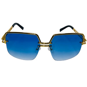 Blue and Gold Sunglasses