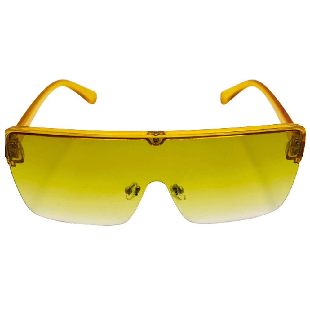 Yellow Rimless Sunglasses