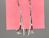 Silver Double Gem Hoops