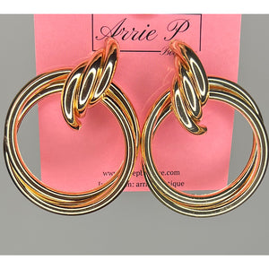 Gold Twist Earrings