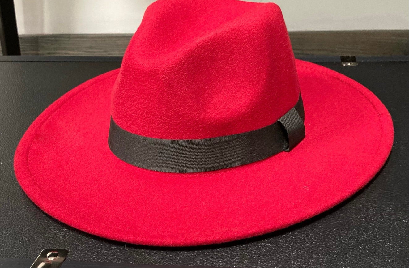 Red Fedora Hat