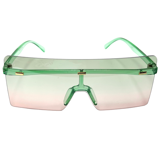 Pink and Green Tinted Sunglasses