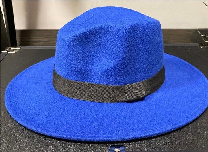 Royal Blue Fedora Hat