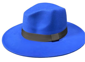 Royal Blue Fedora Hat