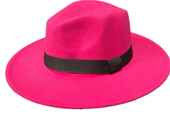 Fuchsia Fedora Hat